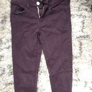 AMERICAN EAGLE low rise purple skinny jeans